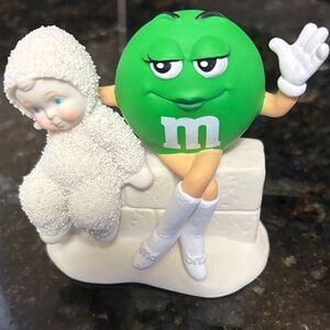 Department 56 Green M&M and Snowbabies